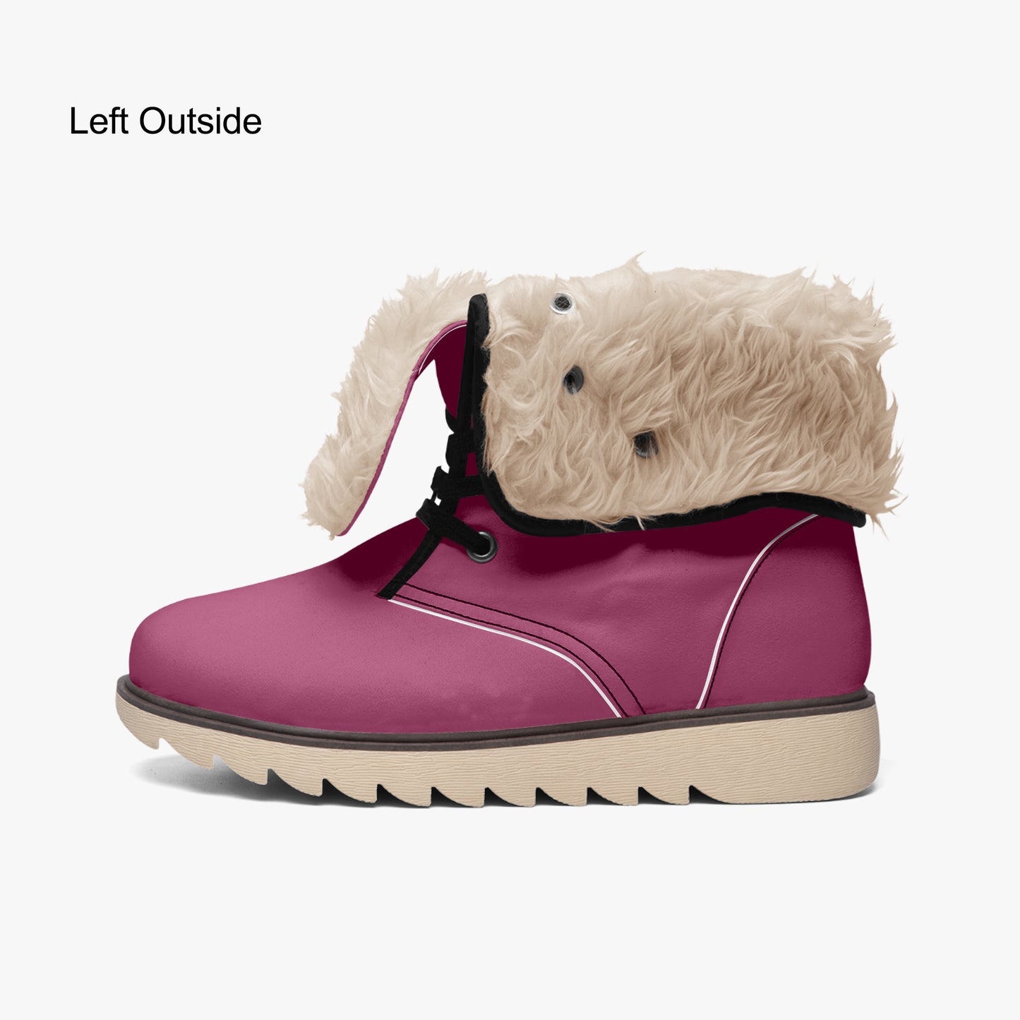 Burgundy Chic Boots mit Plüschfutter Boots JLR Design