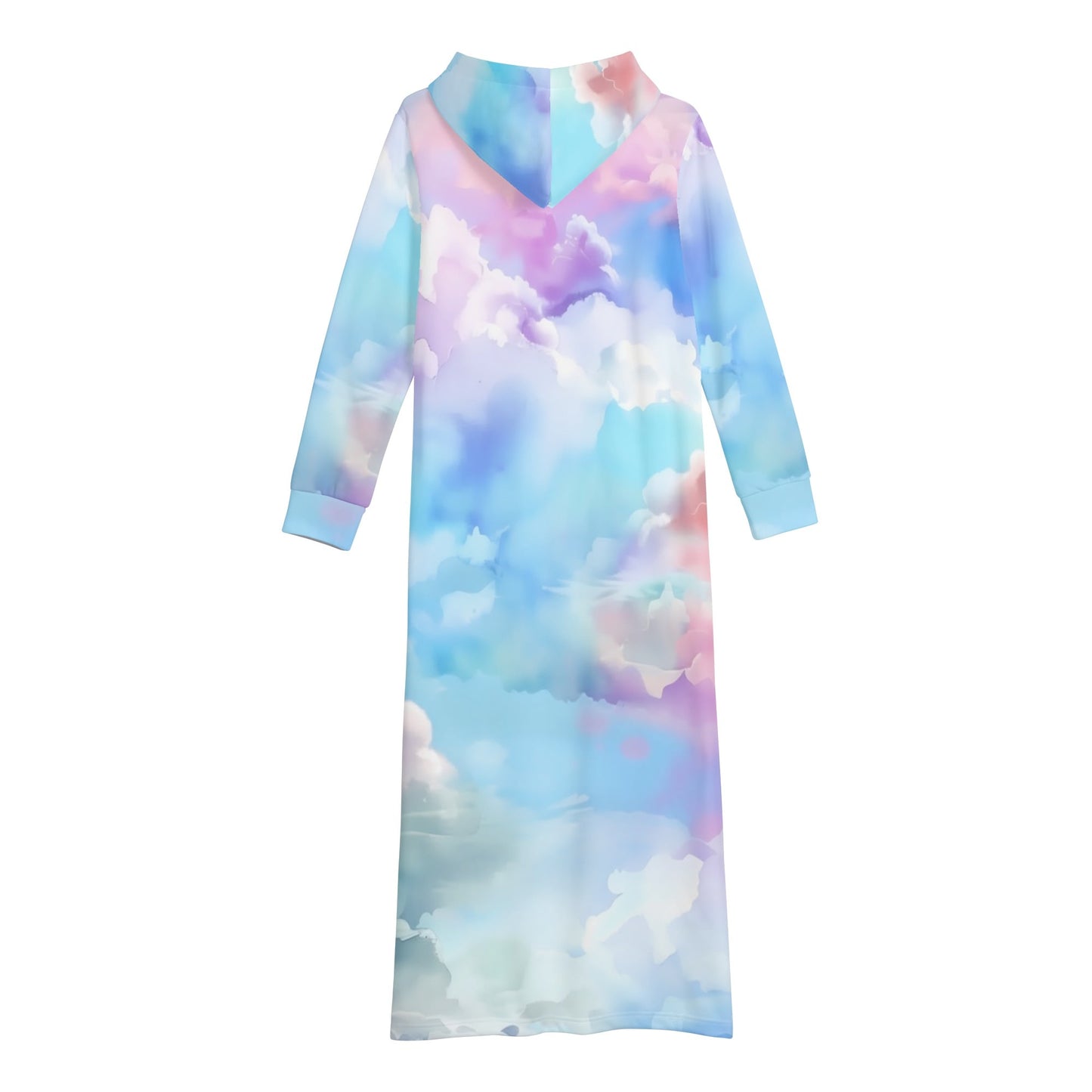 Colorful Clouds bequemes leichtes Hoodie Kleid Hoodiekleid JLR Design