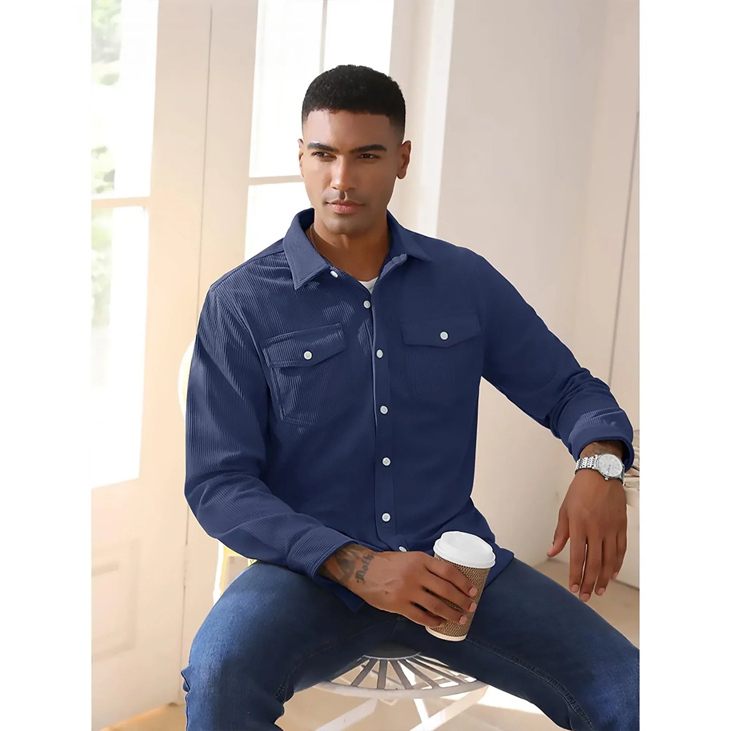 Cord-Jacke für Herren – Lässig und vielseitig Jacke JLR Design