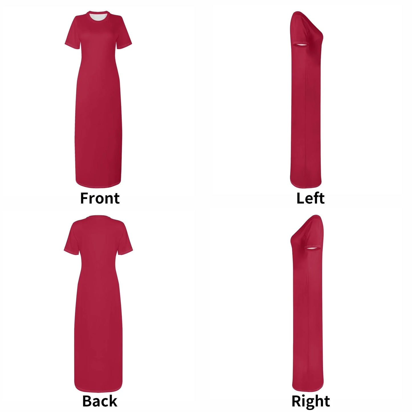 crimson-short-sleeve-long-dress-long-dress-jlr-design-24707 - JLR Design
