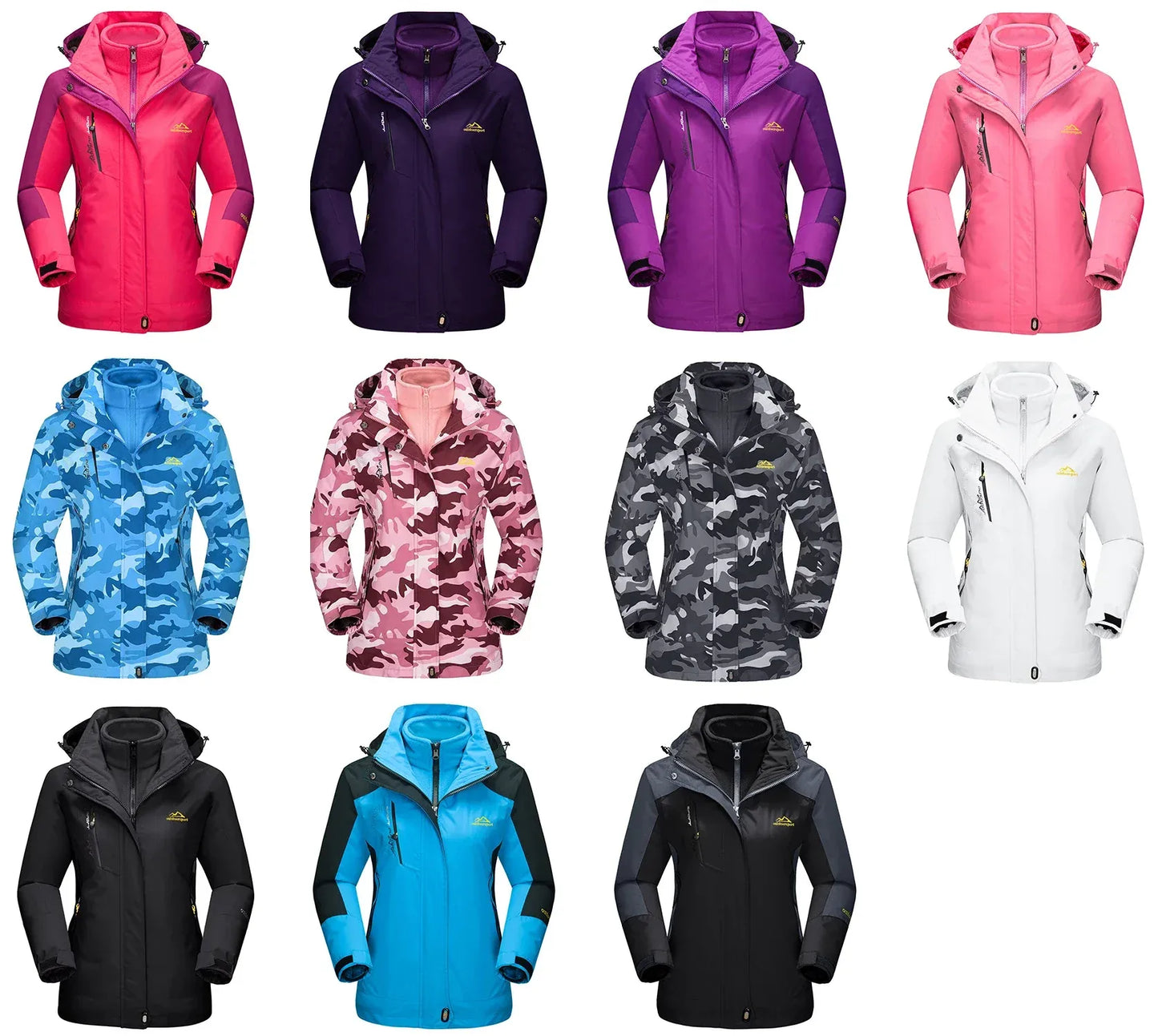 damen-3-in-1-outdoor-jacke-mit-fleece-innenjacke-wasserdichte-winterjacke-zum-wandern-and-ski-jacke-jlr-design-22 - JLR Design