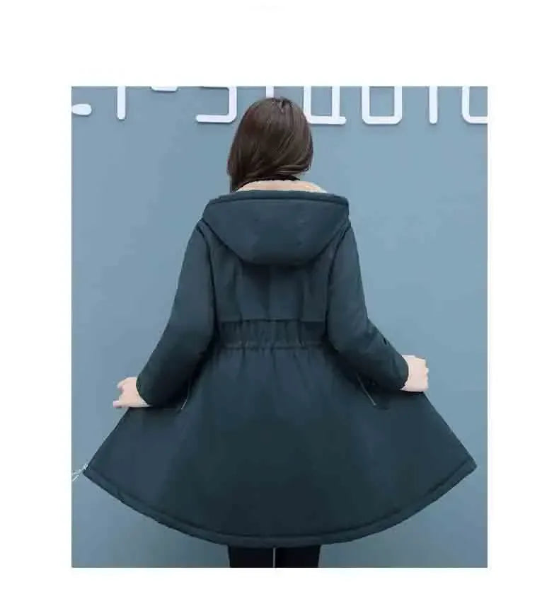 Damen Kapuzenmantel im modernen Design | Warme Winter-Oberbekleidung Parka JLR Design