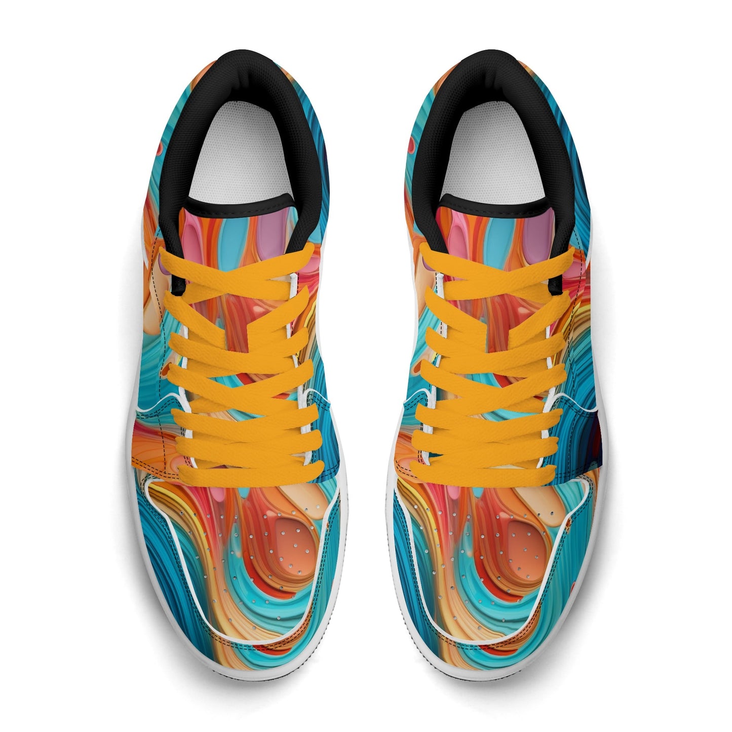 Fluid Colors Low Top Leder Sneaker für Damen Sneaker JLR Design