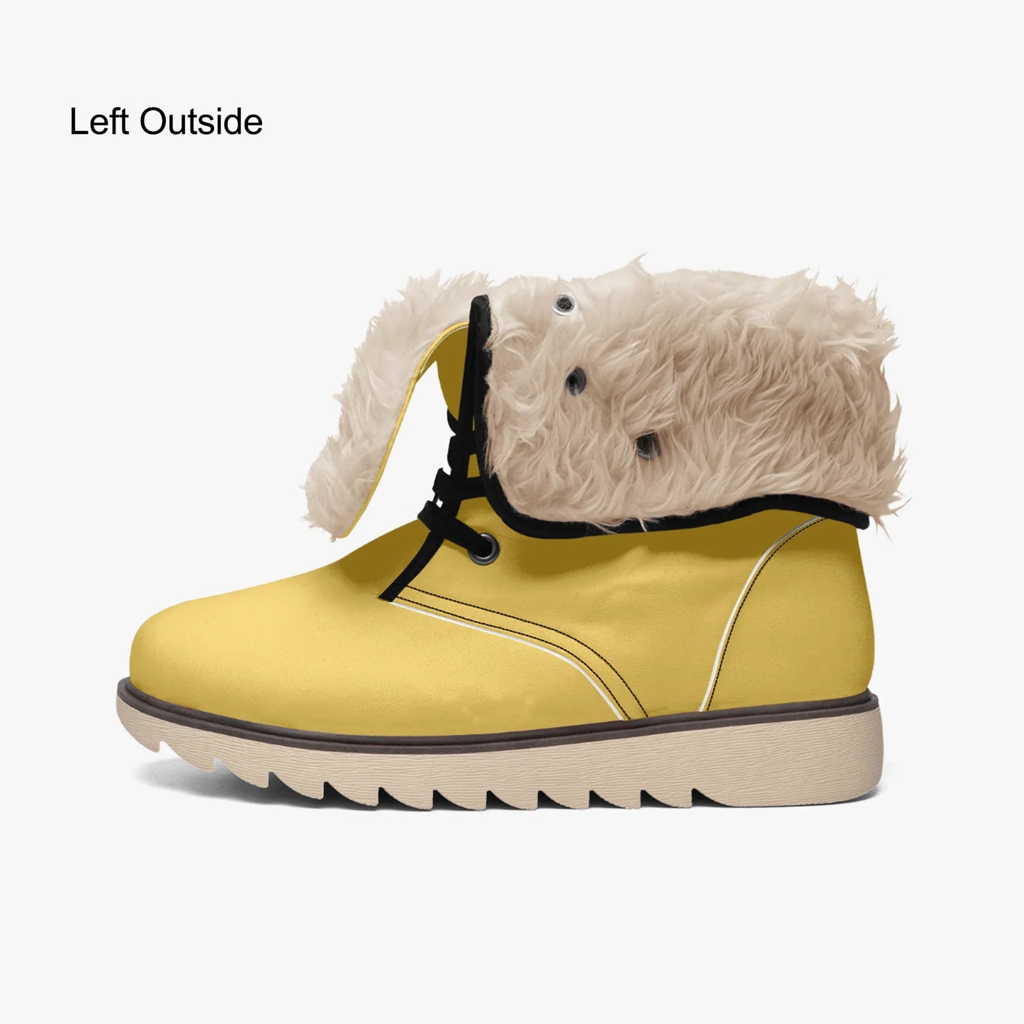 Gelbe Chic Boots mit Plüschfutter Boots JLR Design