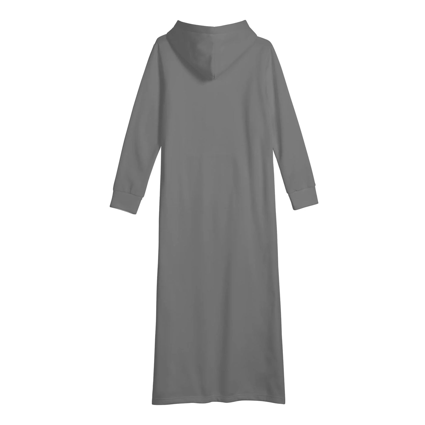 graues-bequemes-leichtes-hoodie-kleid-hoodiekleid-jlr-design-36416 - JLR Design