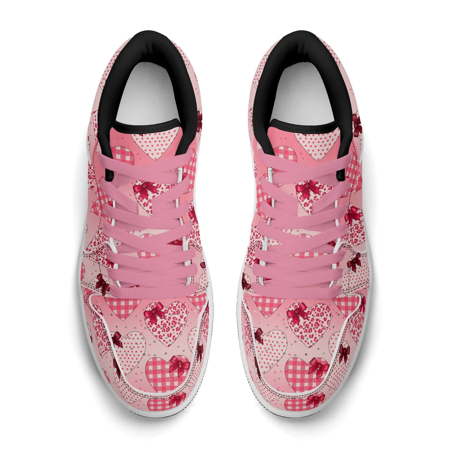 Hearts Low Top Leder Sneaker für Damen Sneaker JLR Design