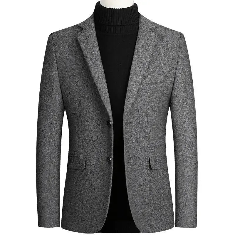 Herren Woll-Blazer – Regular Fit für Business-Casual Mantel JLR Design