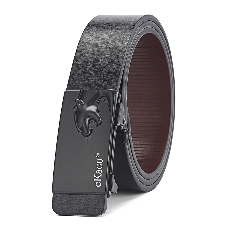 "Jaguar" Komfort-Ledergürtel mit Automatik Gürtel JLR Design