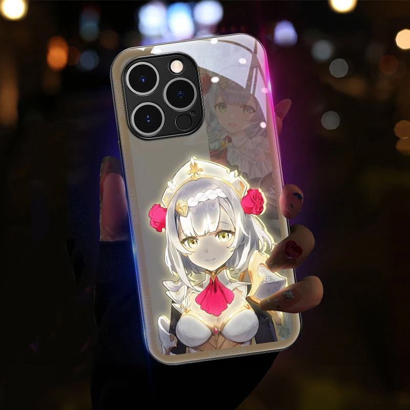 LED Genshin Impact Handyhülle für Samsung S23/S22/S21/S20/Plus/Ultra Cover JLR Design