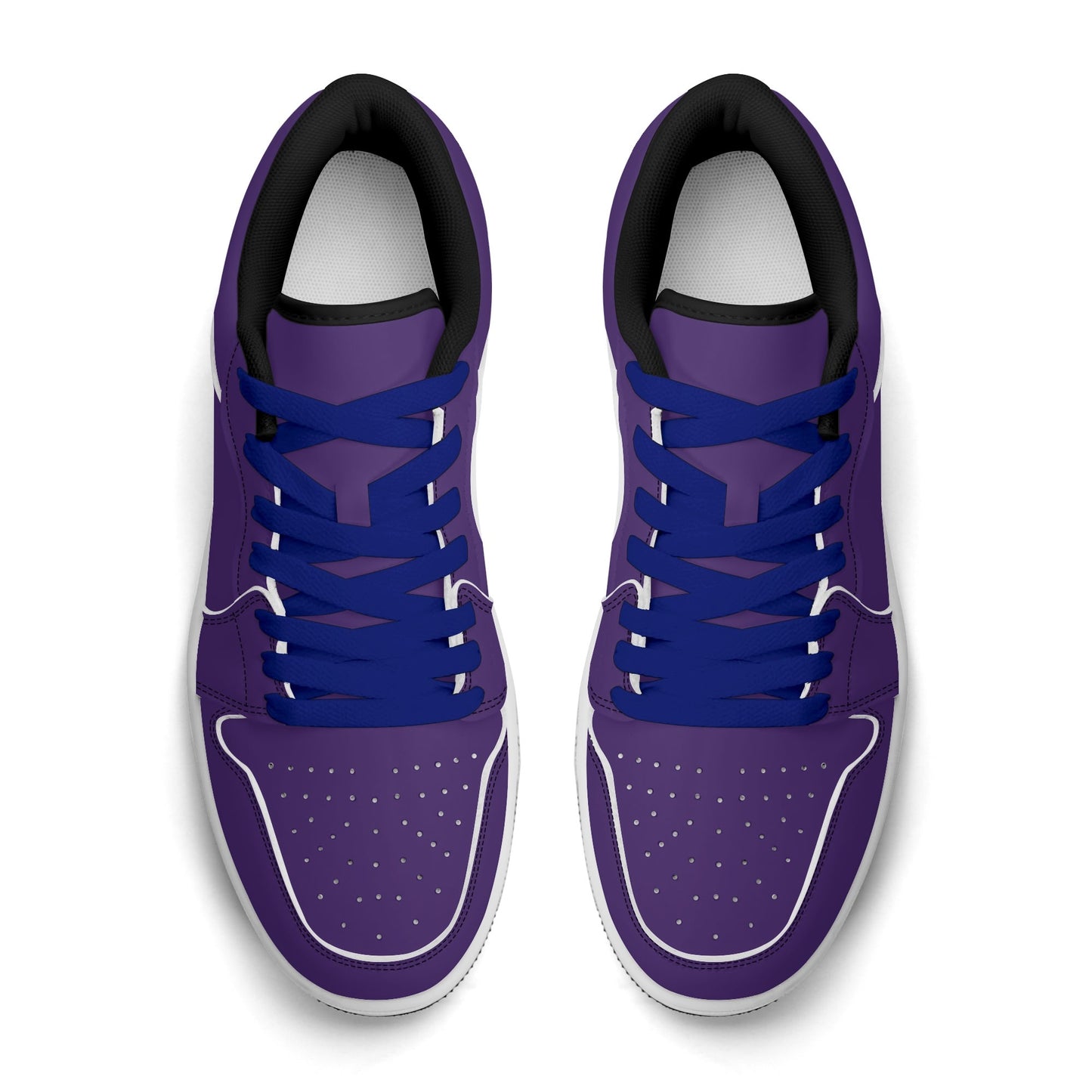 Lila Low Top Leder Sneaker für Damen Sneaker JLR Design