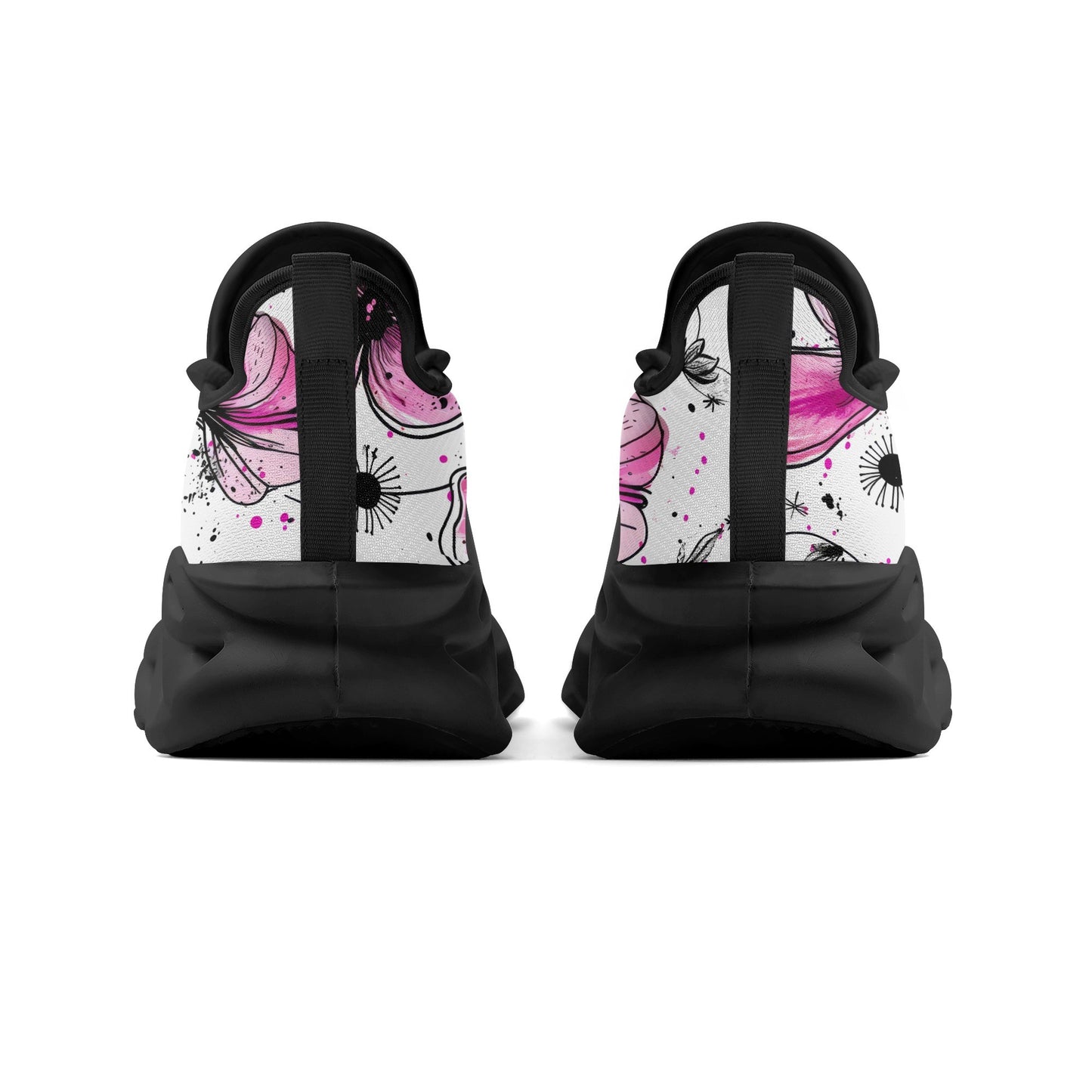 meeshy AIR Athletic Sneaker - Graffiti Flowers v2 - Damen Sneaker JLR Design
