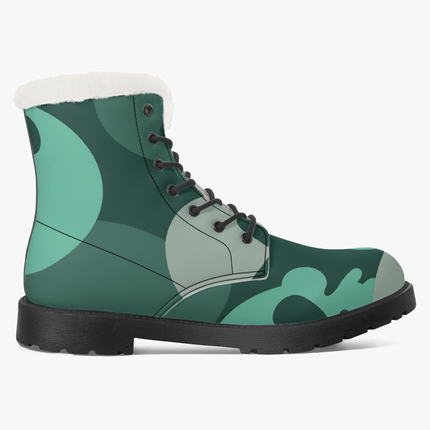 Niagara Skull Faux Fur Leder Boots Boots JLR Design