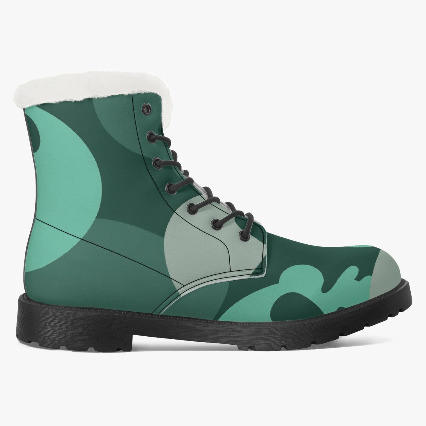 Niagara Skull Faux Fur Leder Boots Boots JLR Design