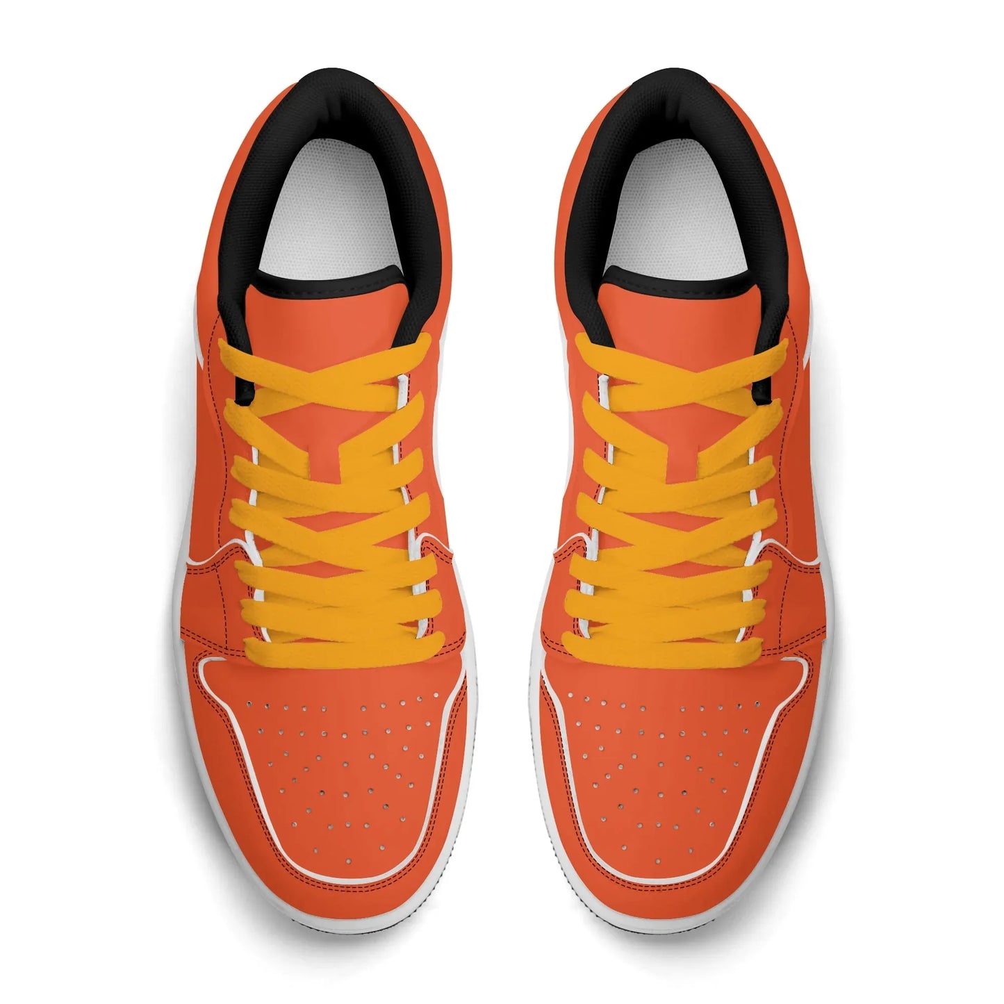 outrageous-orange-low-top-leder-sneaker-fur-herren-sneaker-jlr-design-58876 - JLR Design