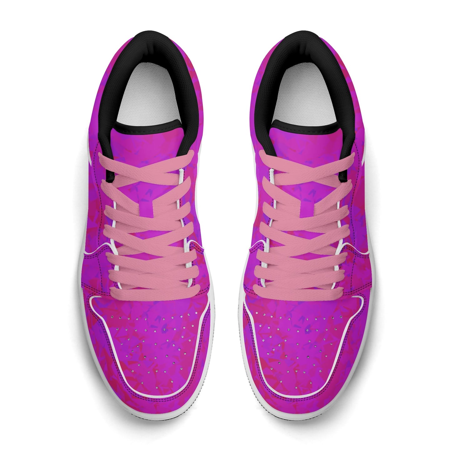 Pink Crystal Low Top Leder Sneaker für Herren Sneaker JLR Design