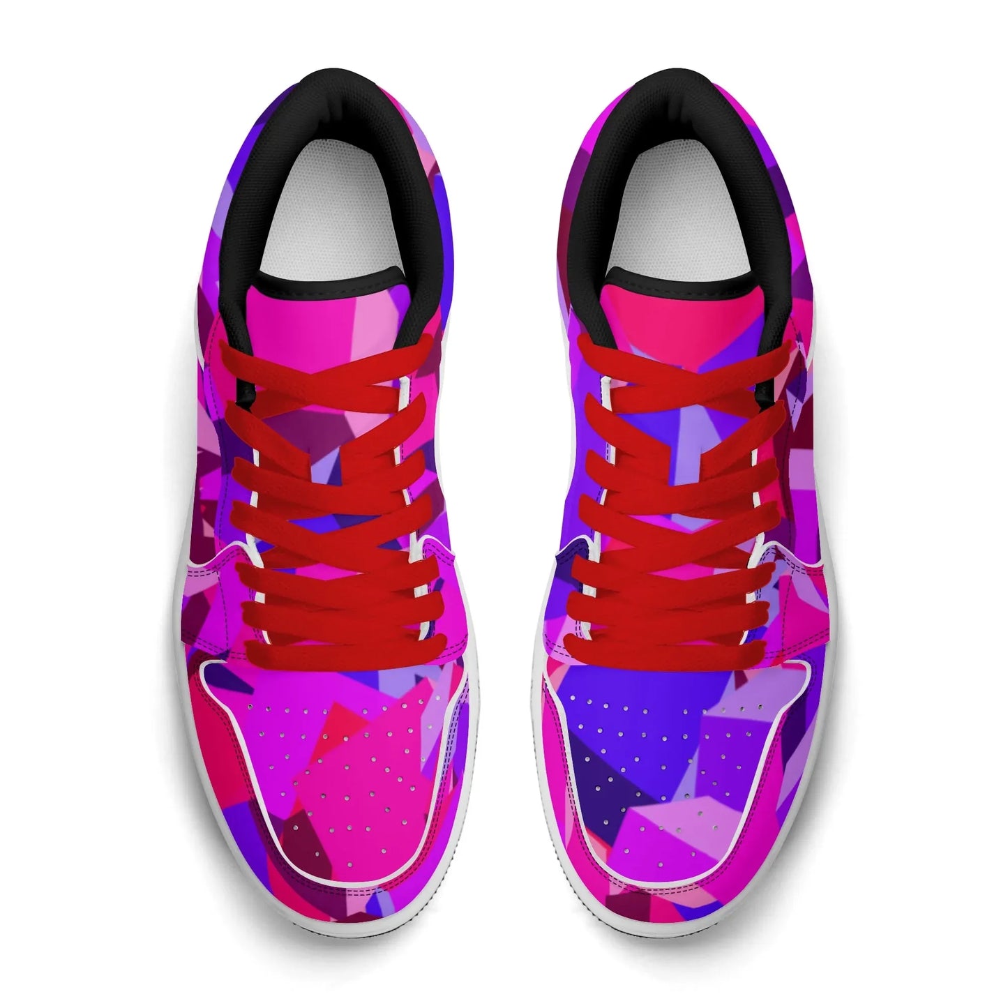 pink-cube-low-top-leder-sneaker-fur-damen-sneaker-jlr-design-52514 - JLR Design