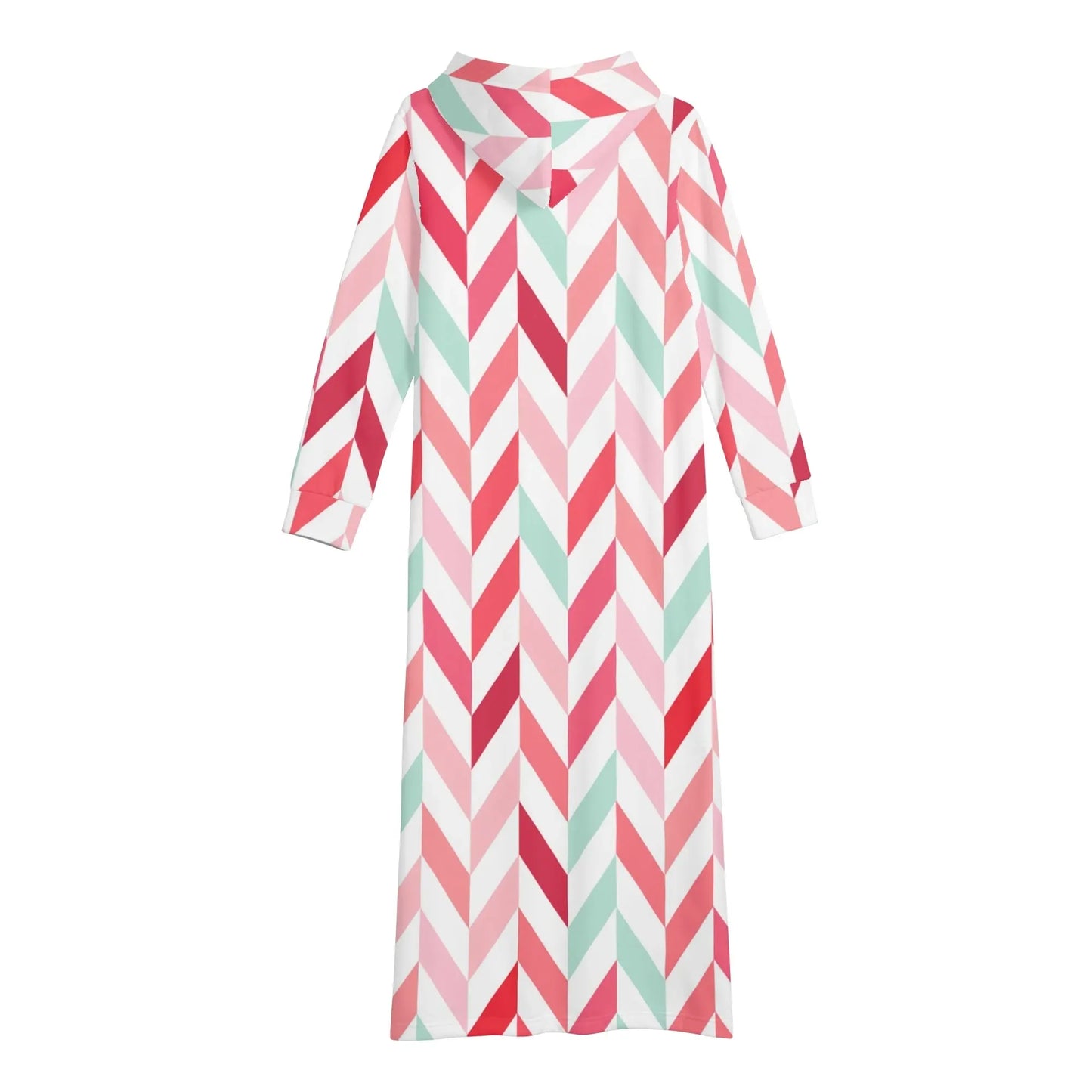pink-lines-bequemes-leichtes-hoodie-kleid-hoodiekleid-jlr-design-18187 - JLR Design