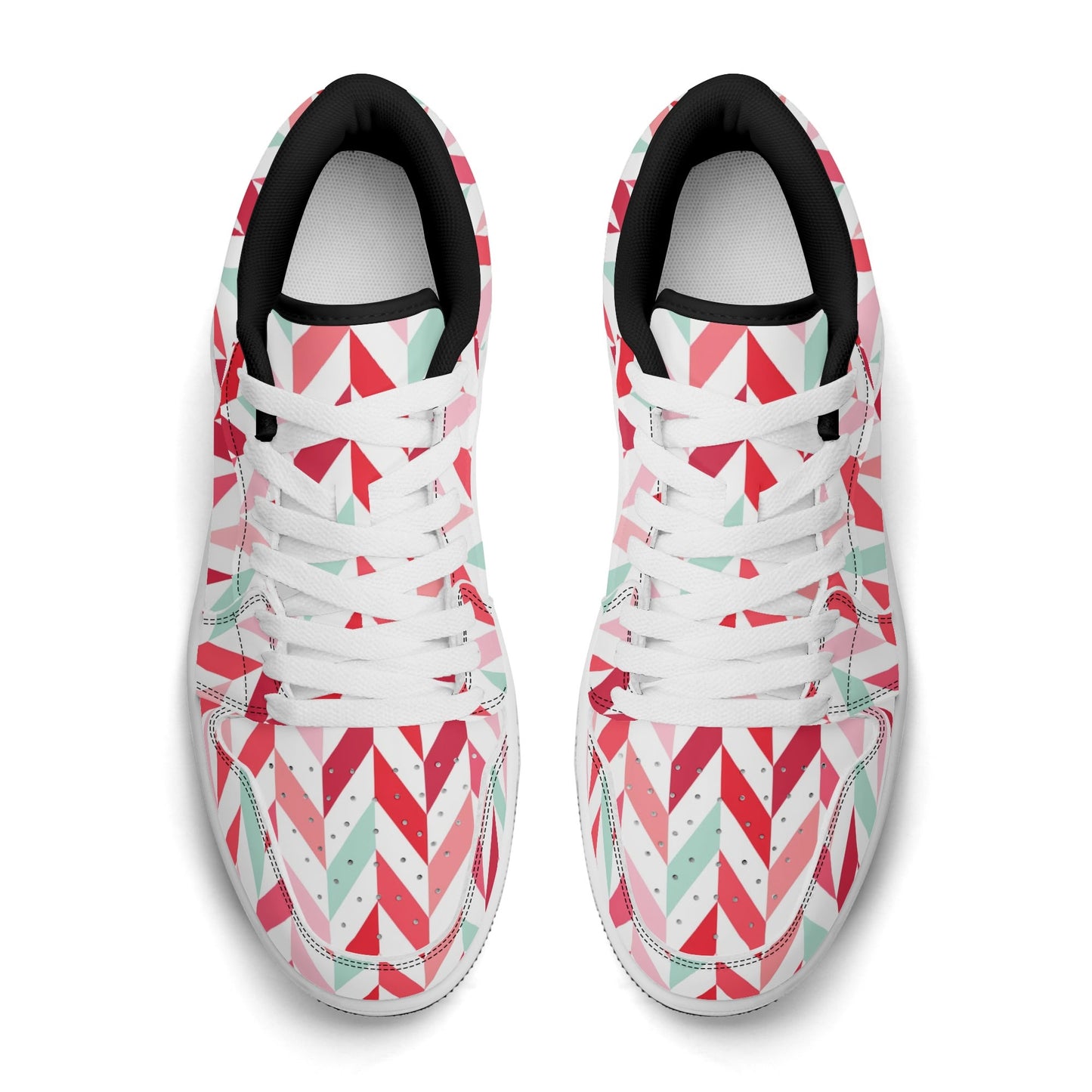 Pink Lines Low Top Leder Sneaker für Damen Sneaker JLR Design