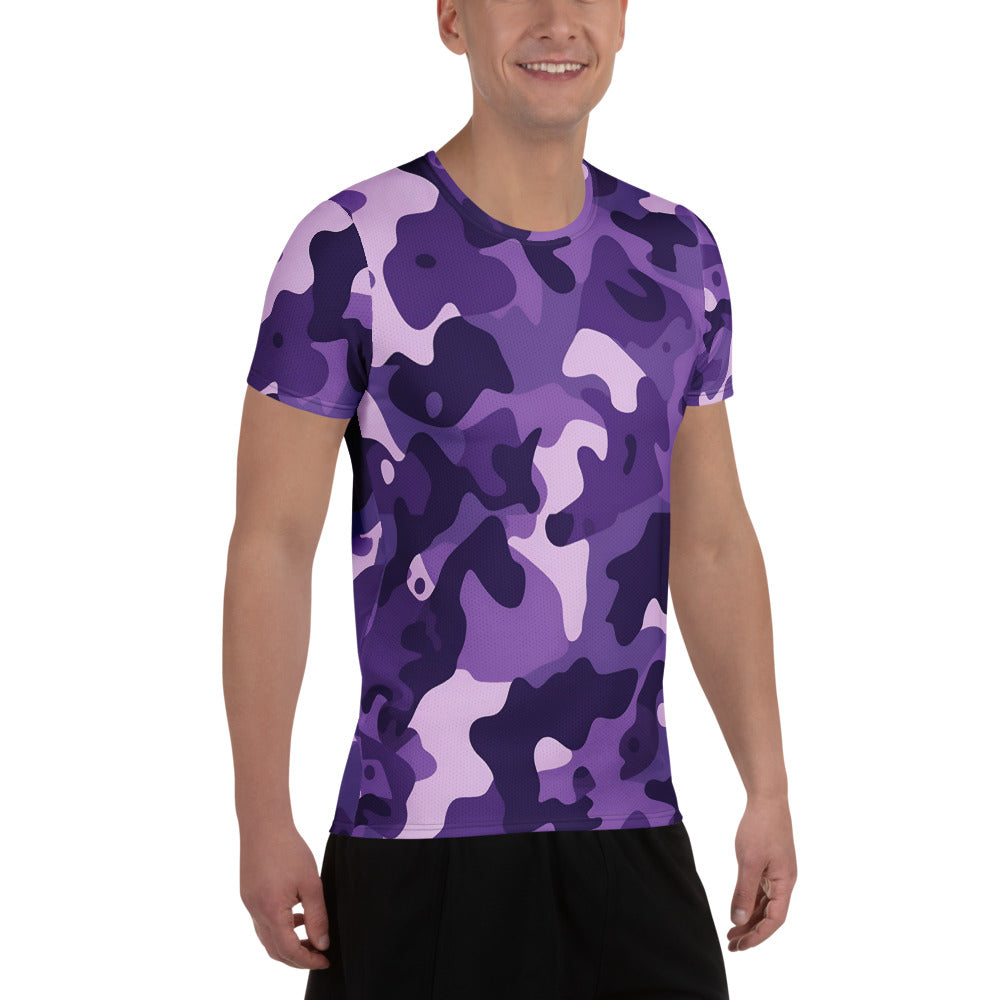 Purple Camouflage v2 Sport-T-Shirt für Herren Sport T-Shirt JLR Design