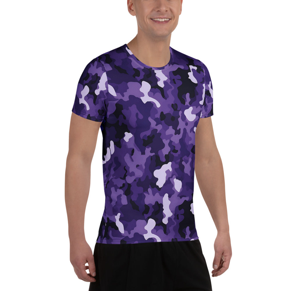 Purple Camouflage v3 Sport-T-Shirt für Herren Sport T-Shirt JLR Design
