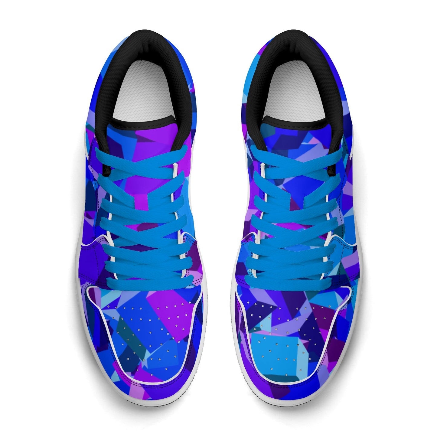 Purple Cube Low Top Leder Sneaker für Damen Sneaker JLR Design