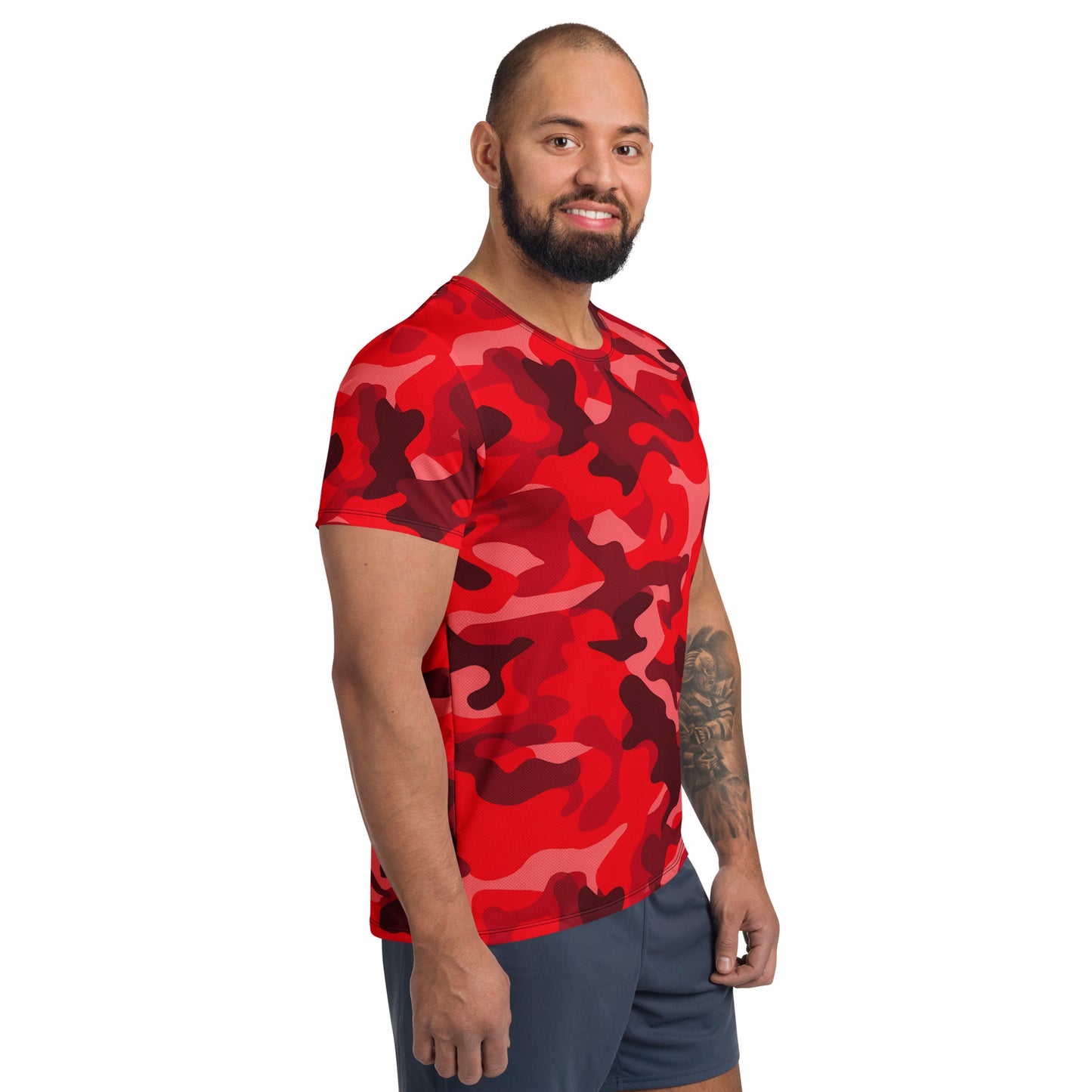 Red Camouflage v3 Sport-T-Shirt für Herren Sport T-Shirt JLR Design