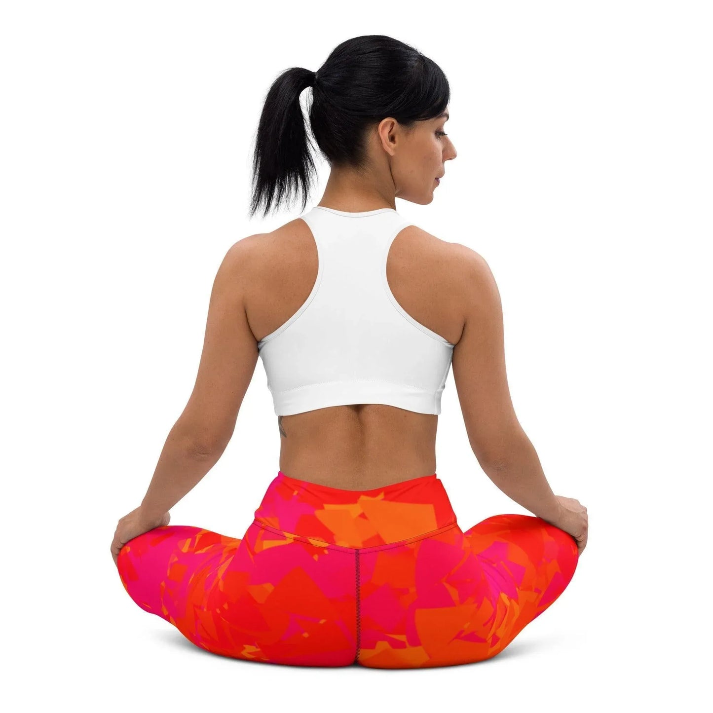 red-crystal-damen-yoga-leggings-yoga-leggings-jlr-design-96892 - JLR Design