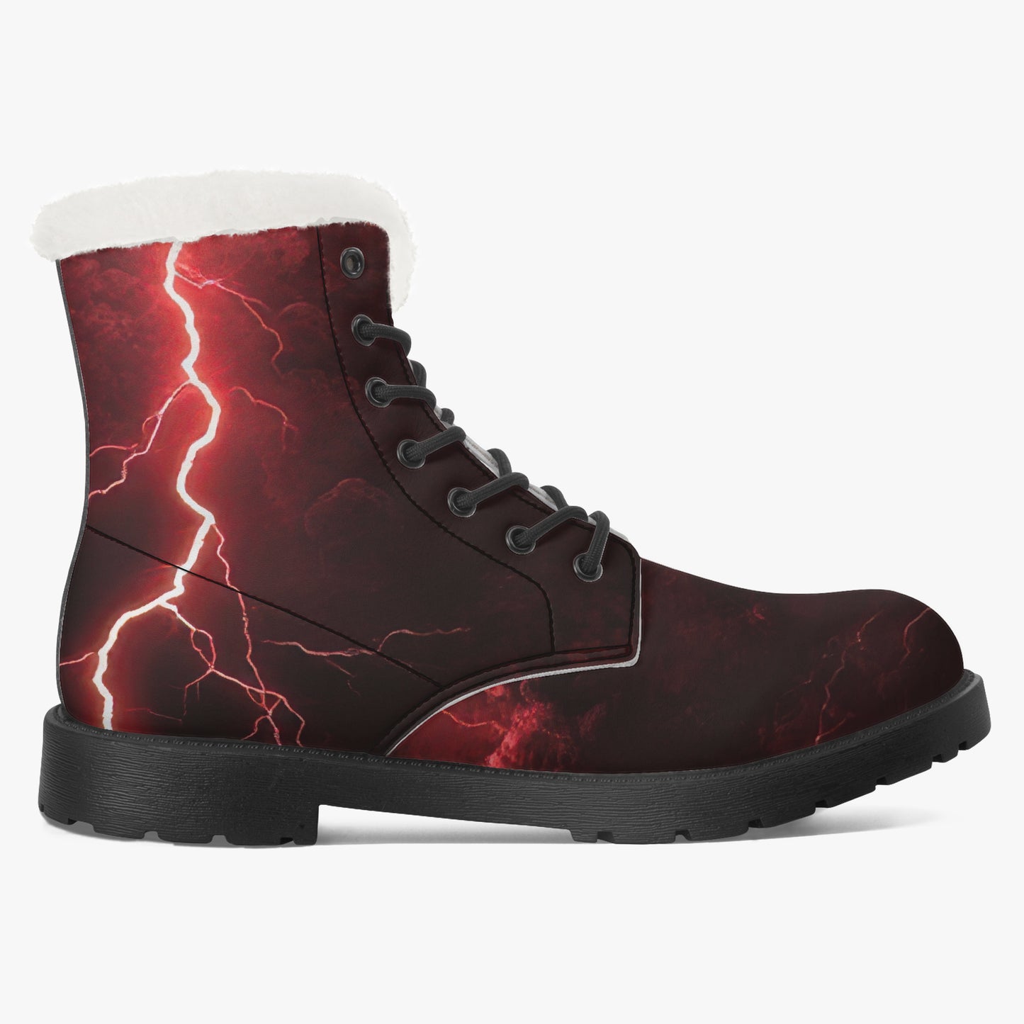 Red Thunder Faux Fur Leder Boots Boots JLR Design