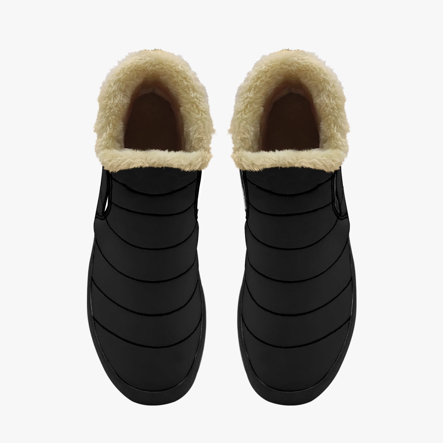 Schwarze Faux Fur Slipper Slipper JLR Design