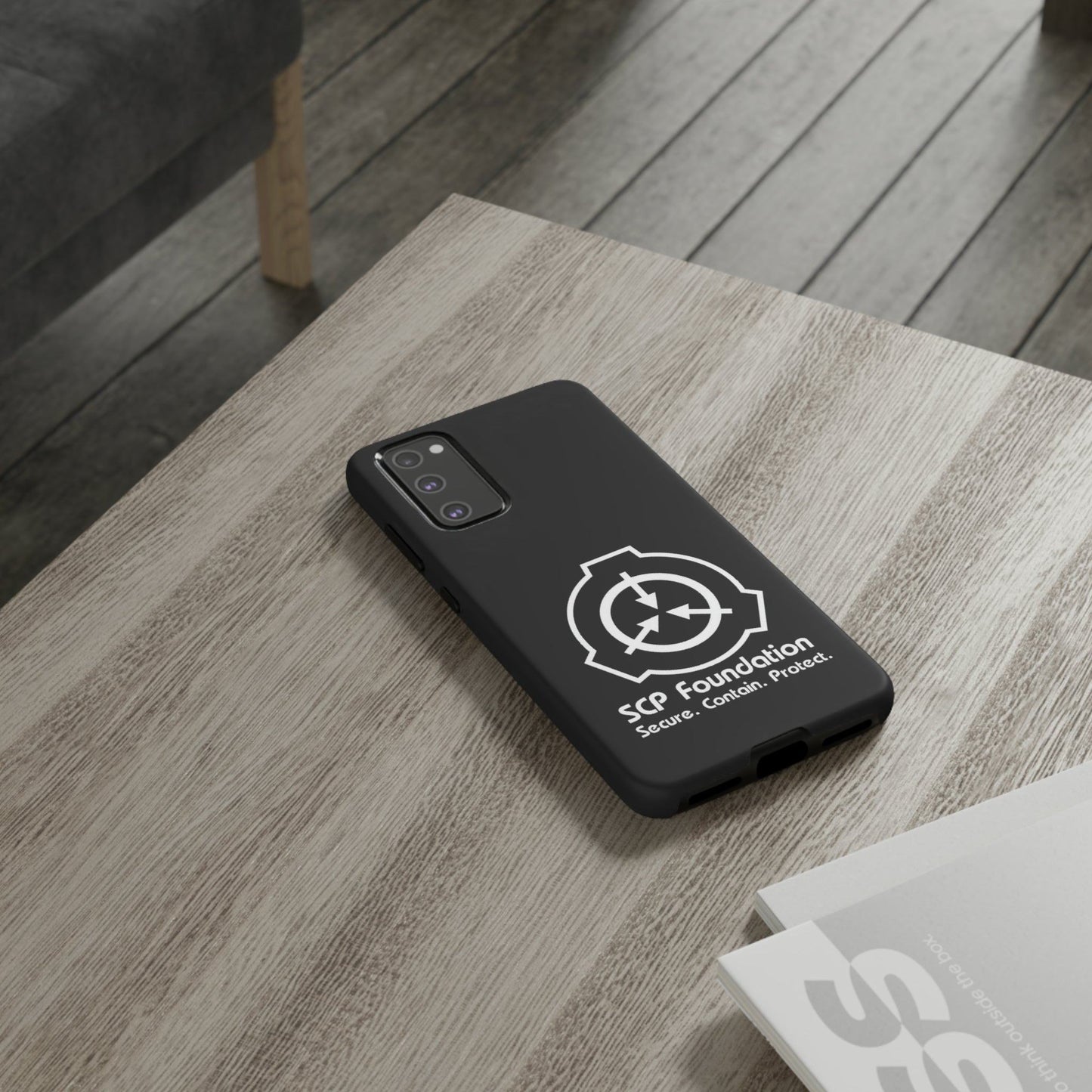 SCP Foundation schwarz Samsung Galaxy Cover S21 S22 S23 S24 S25 Plus Pro Ultra Phone Case JLR Design