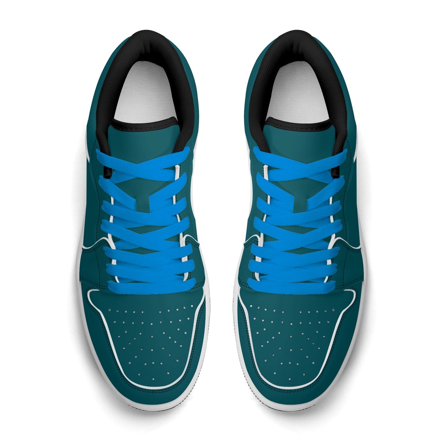 Sherpa Blue Low Top Leder Sneaker für Damen Sneaker JLR Design