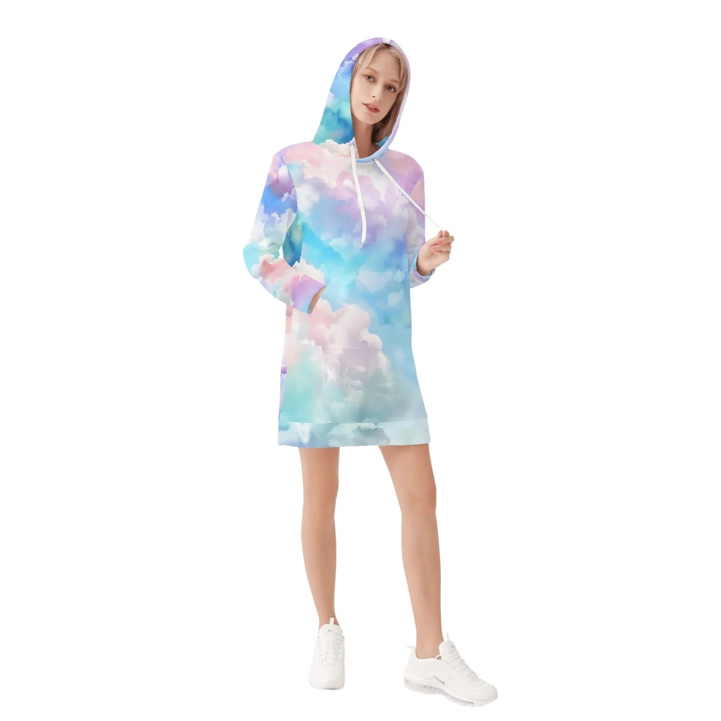 soft-clouds-velvet-hoodie-dress-hoodiekleid-jlr-design-93449 - JLR Design