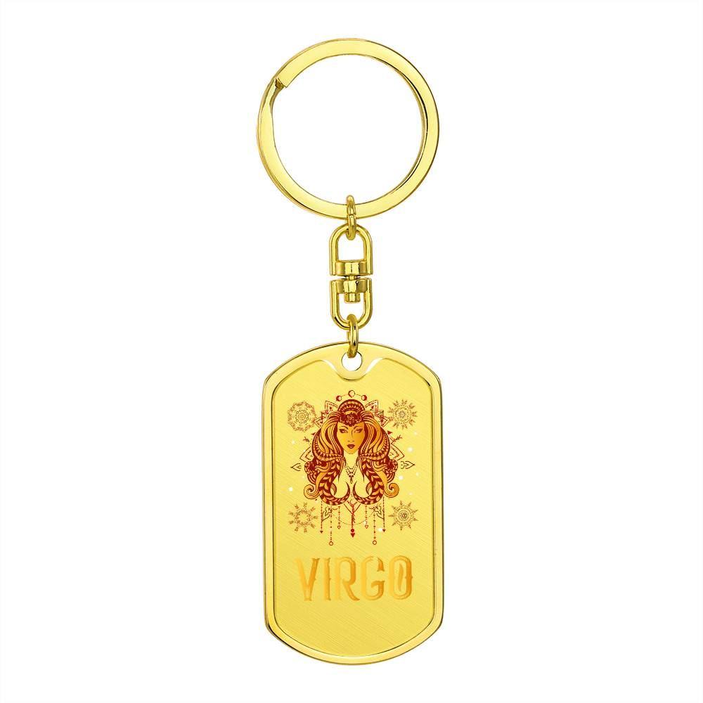 Sternzeichen Jungfrau Dog Tag Schlüsselanhänger Jewelry JLR Design