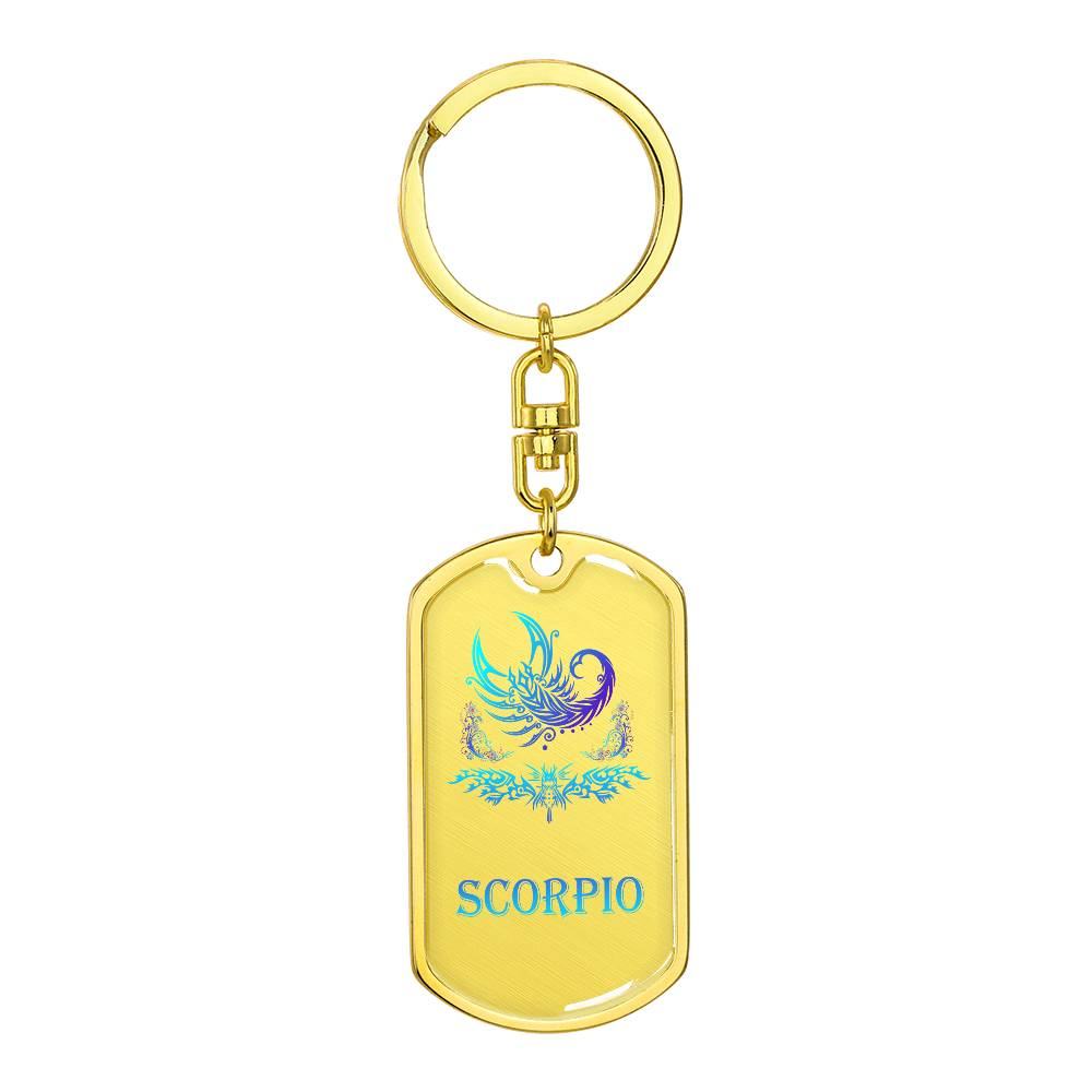 Sternzeichen Skorpion Dog Tag Schlüsselanhänger Jewelry JLR Design