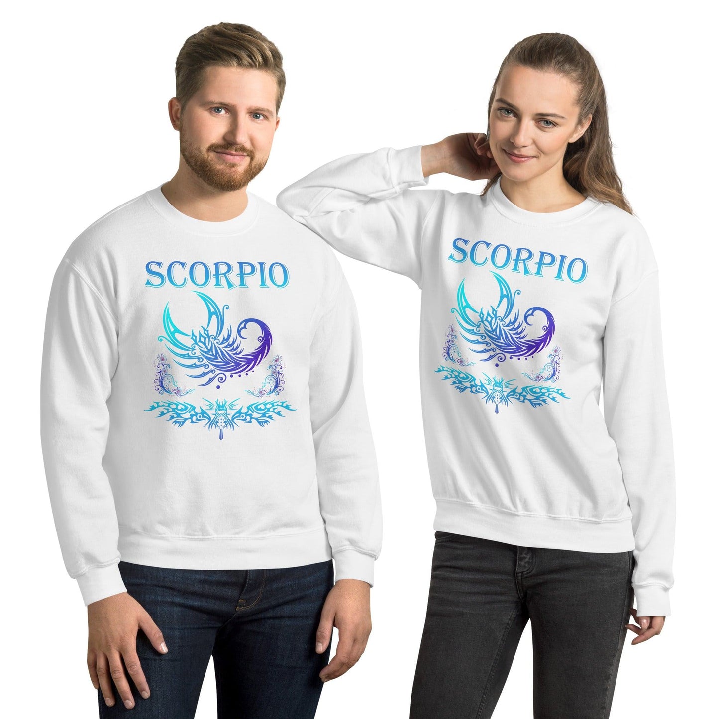 Sternzeichen Skorpion Unisex Pullover Pullover 42.99 Pullover, Skorpion, Sternzeichen JLR Design