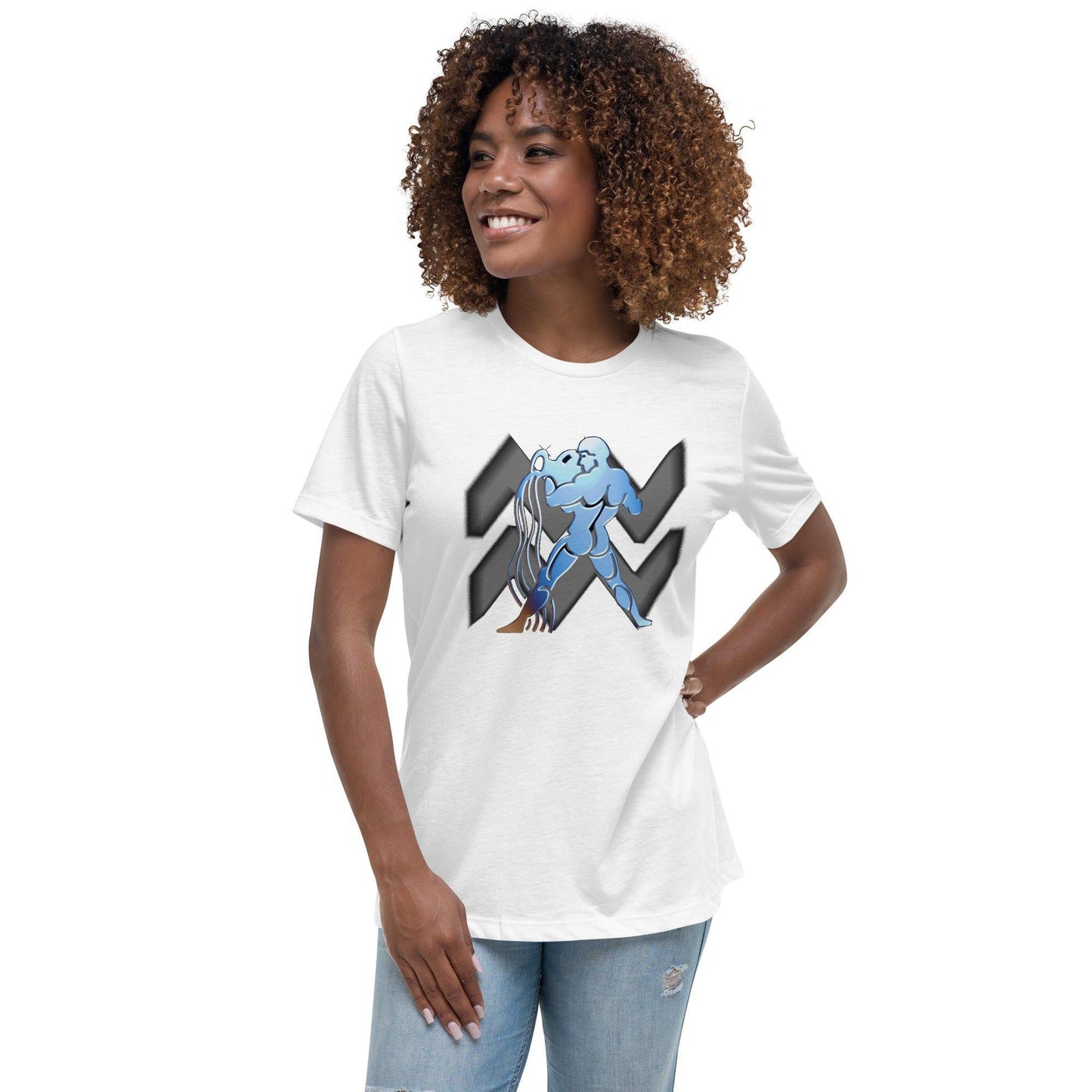 Sternzeichen Wassermann Damen-T-Shirt T-Shirt JLR Design