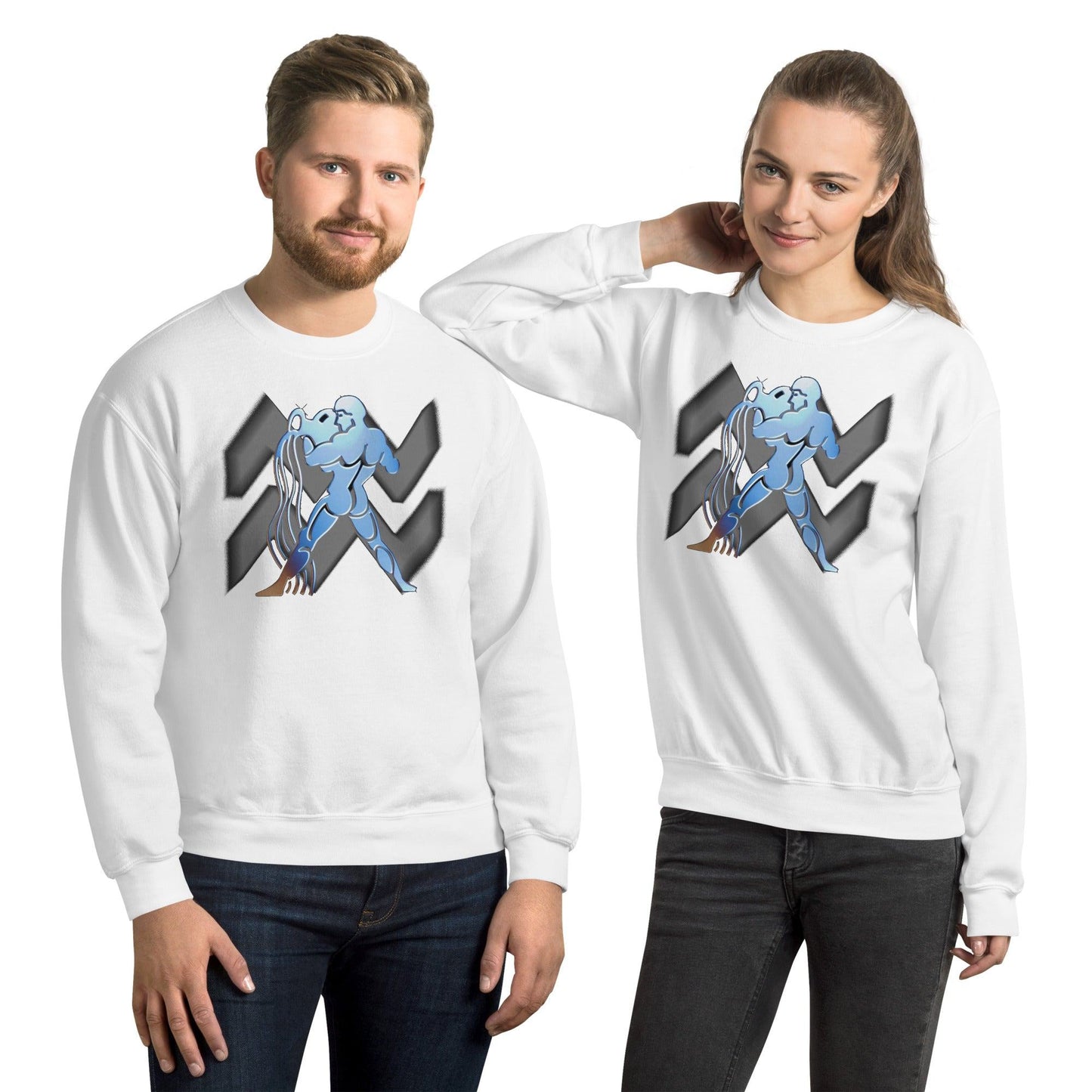 Sternzeichen Wassermann Unisex Pullover Pullover JLR Design
