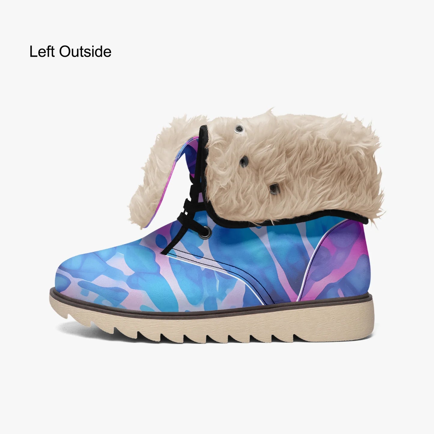 Tie Dye v1 Chic Boots mit Plüschfutter Stiefel JLR Design