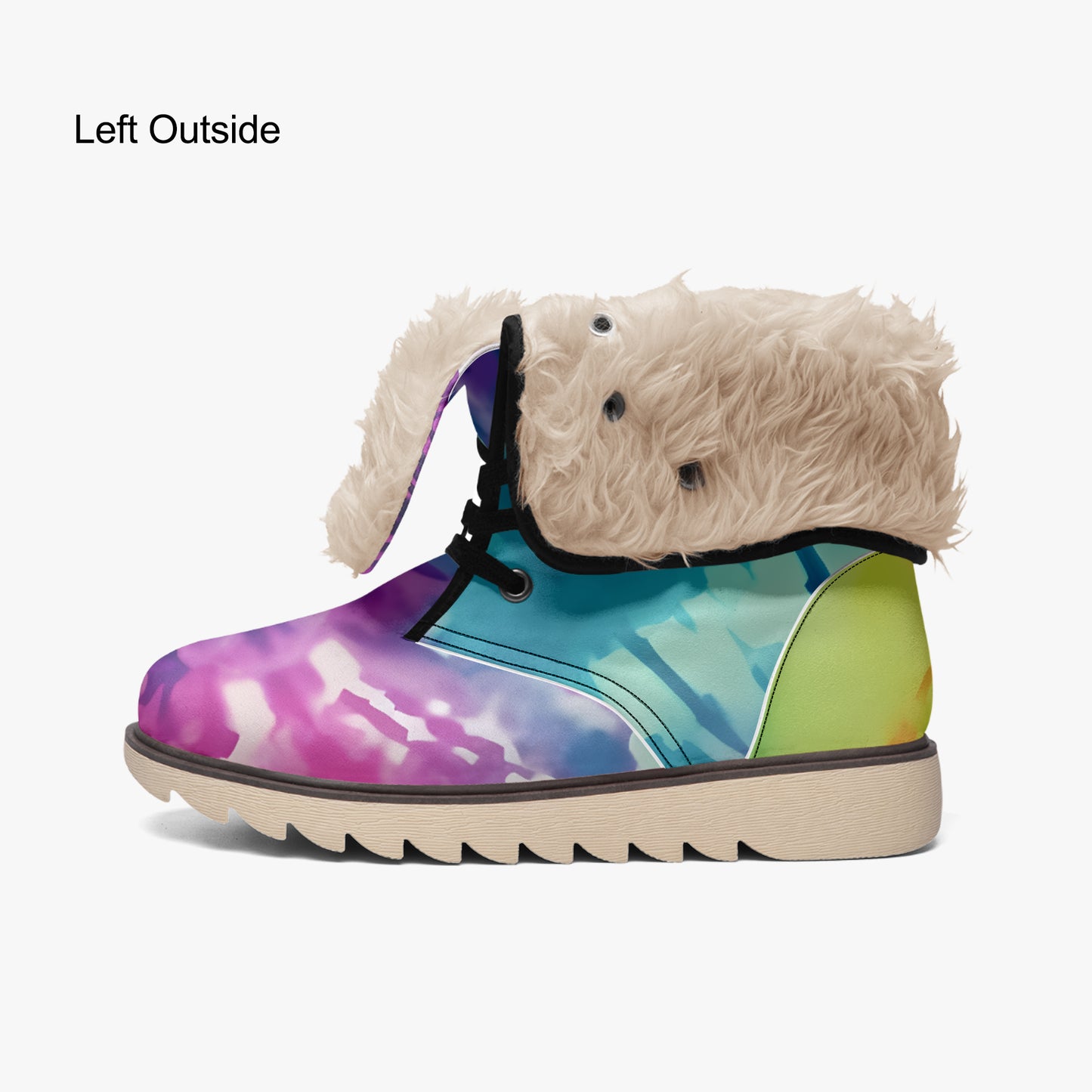 Tie Dye v2 Chic Boots mit Plüschfutter Stiefel JLR Design