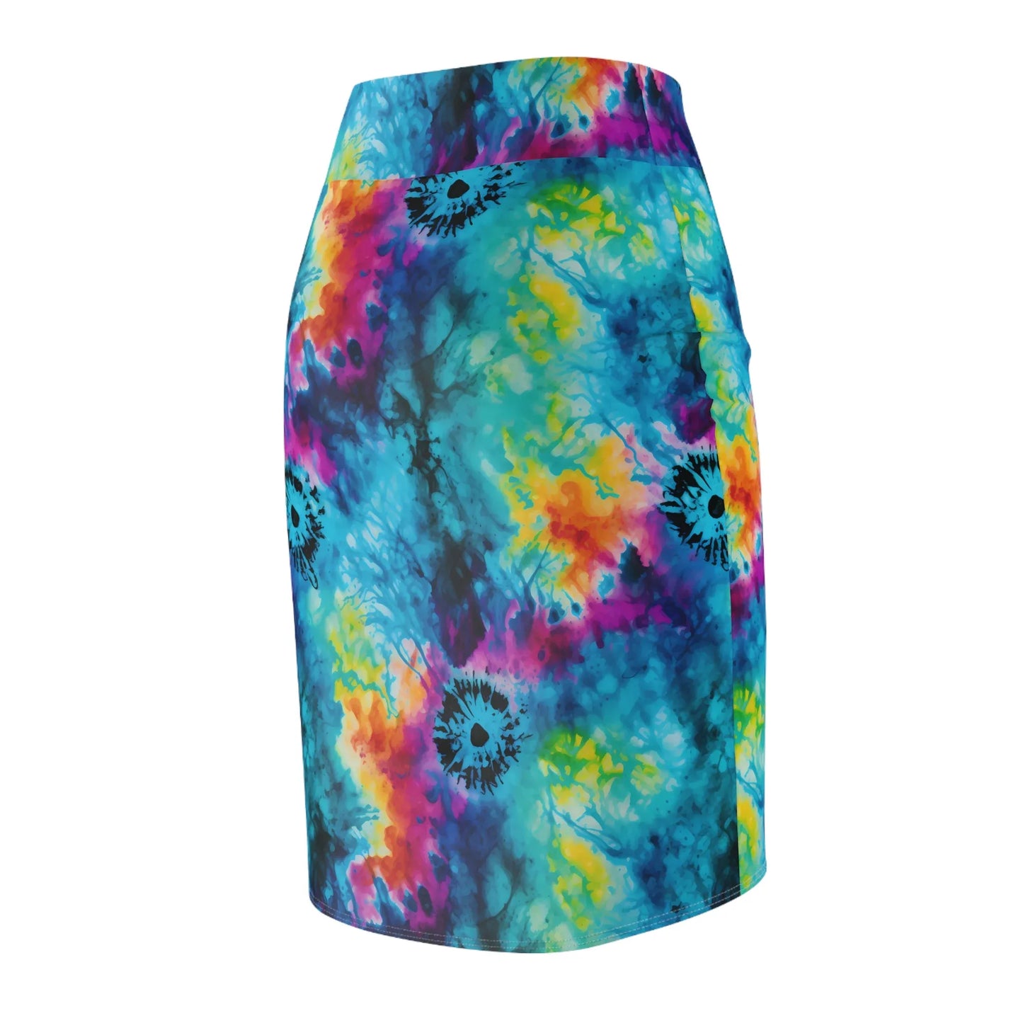Tie Dye v3 Bleistiftrock für Damen – Eleganter Mid-Waist Rock mit Stretch-Komfort Bleistiftrock JLR Design