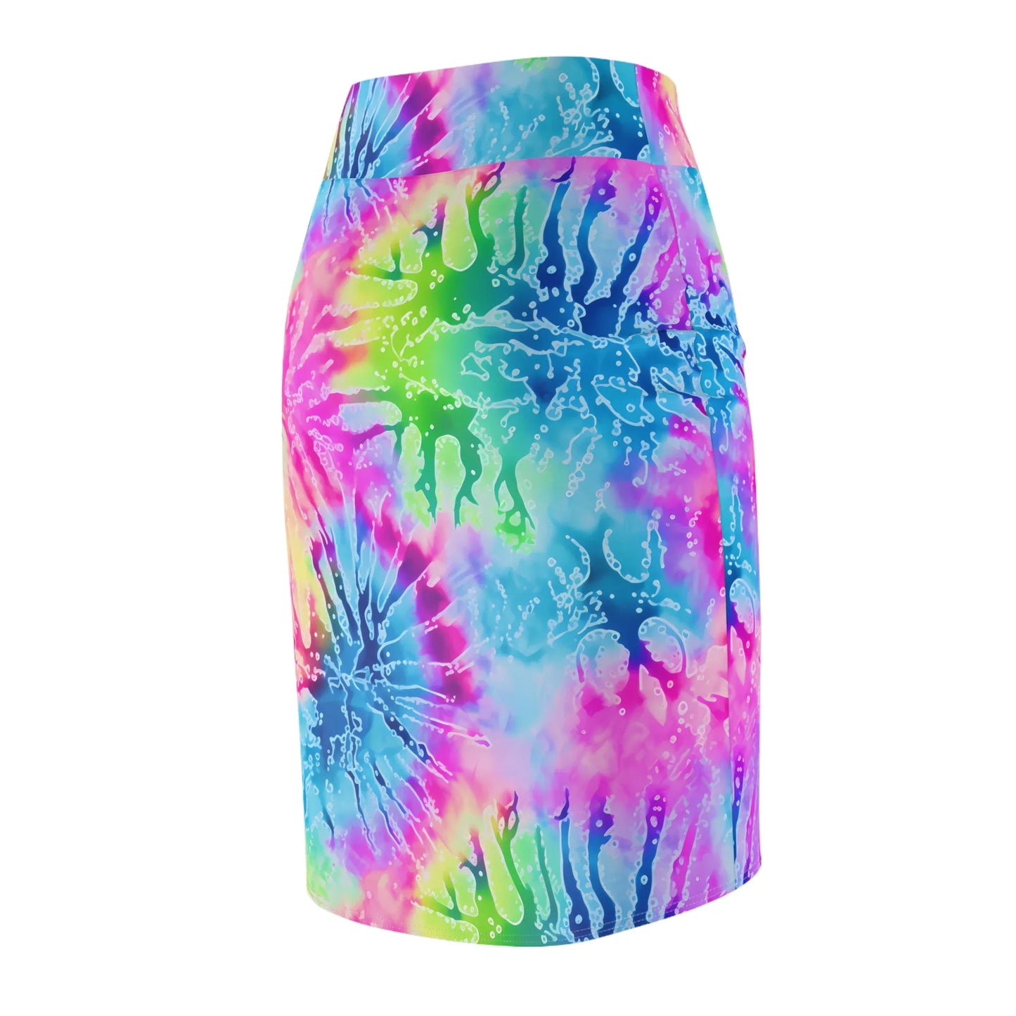 Tie Dye v4 Bleistiftrock für Damen – Eleganter Mid-Waist Rock mit Stretch-Komfort Bleistiftrock JLR Design