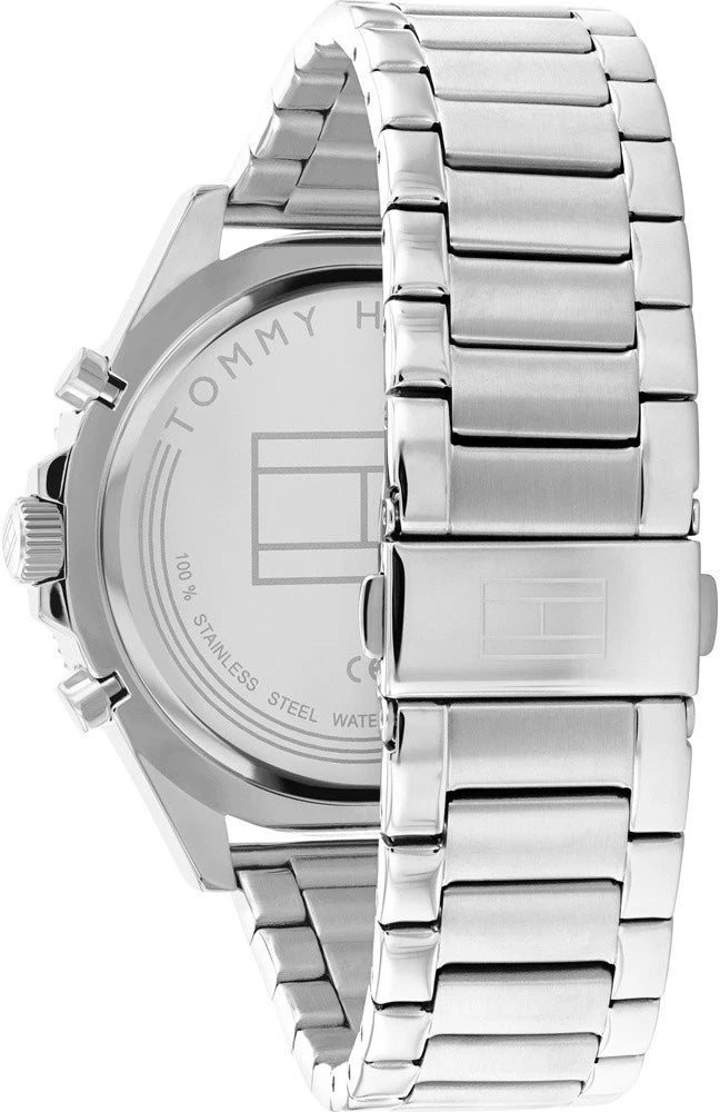Tommy Hilfiger Larson 1791916 Herrenuhr – Markante Multifunktion in Schwarz & Silber