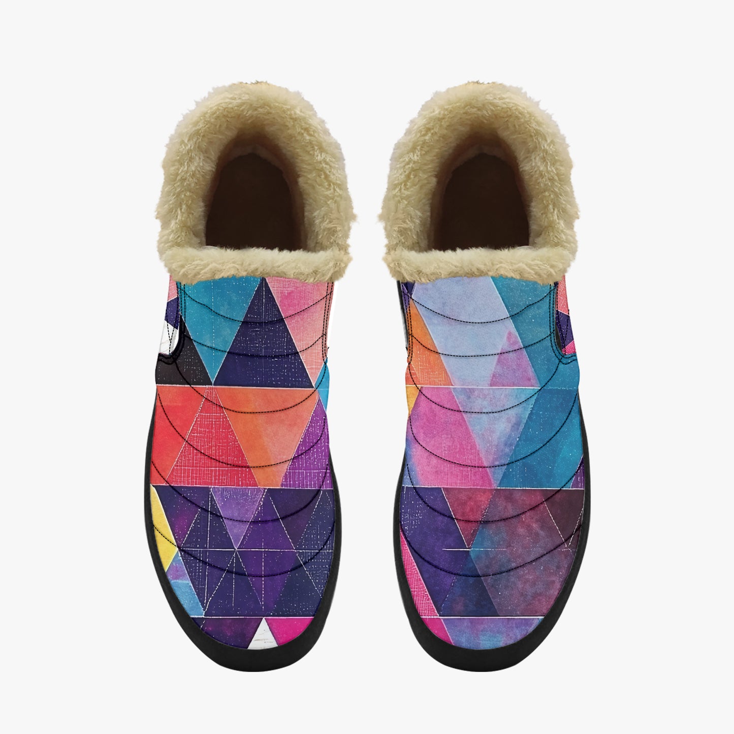 Triangle v1 Faux Fur Slipper Slipper JLR Design