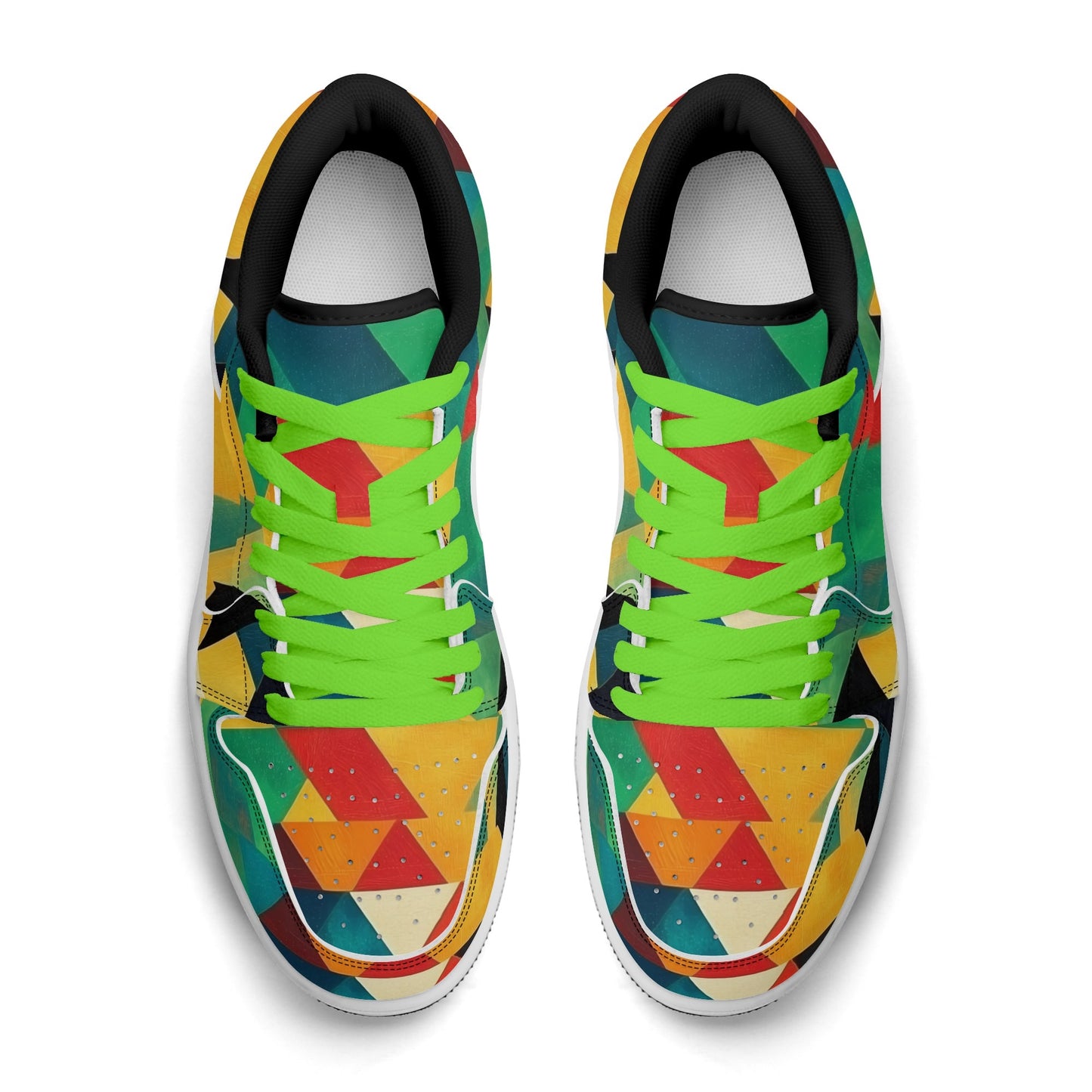 Triangle v7 Low Top Leder Sneaker für Damen Sneaker JLR Design