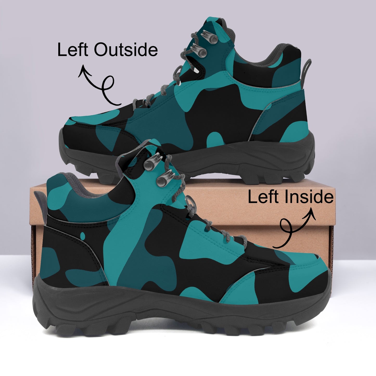 Türkis Camouflage Winter Stiefel Winter Stiefel JLR Design