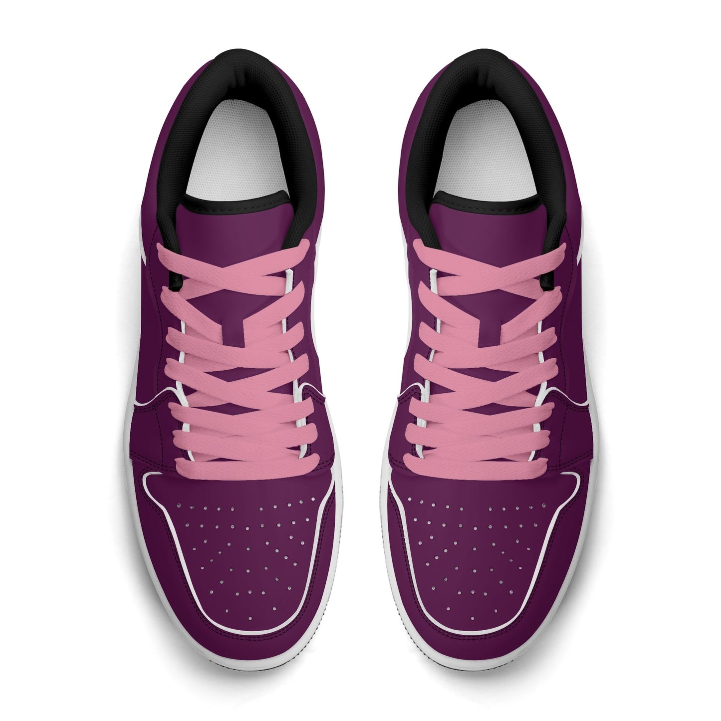 Tyrian Purple Low Top Leder Sneaker für Herren Sneaker JLR Design