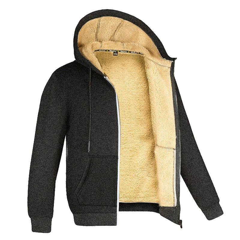 Unisex Winterjacke aus Fleece mit Kapuze – Warm, Sportlich & Kuschelig für kalte Tage Jacke JLR Design