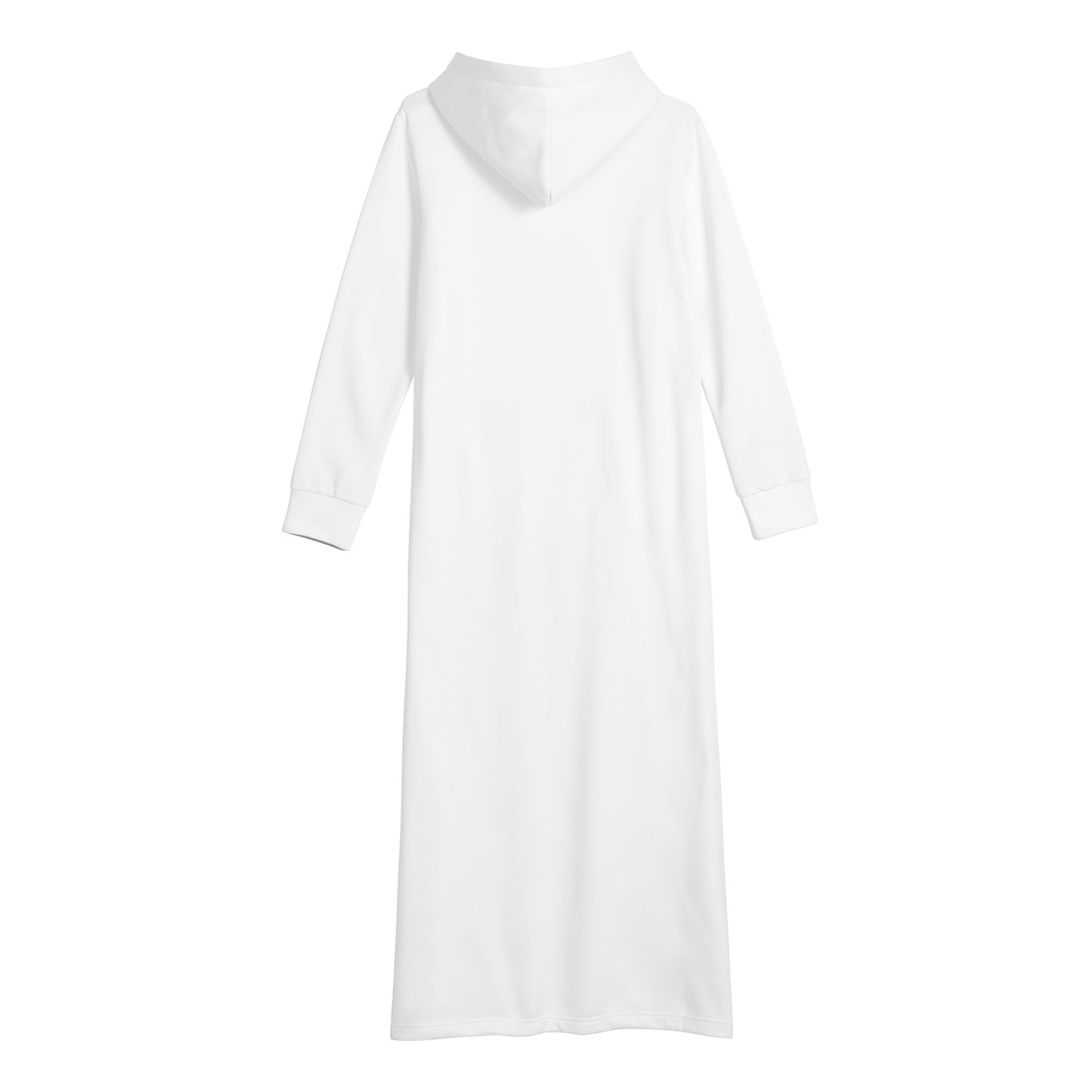 Weißes bequemes leichtes Hoodie Kleid Hoodiekleid JLR Design