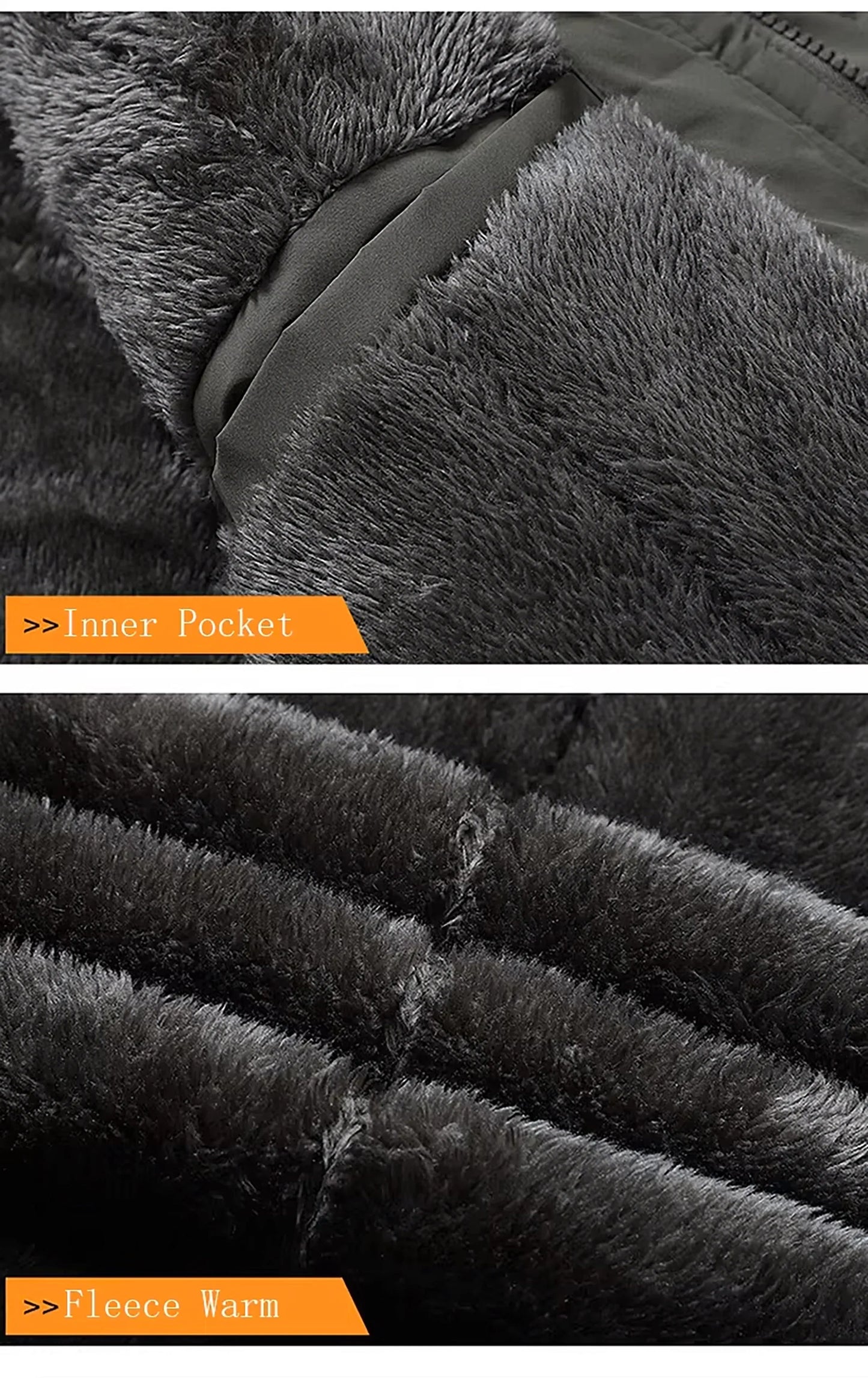 Windbreaker mit Fleece und Kapuze Parka JLR Design