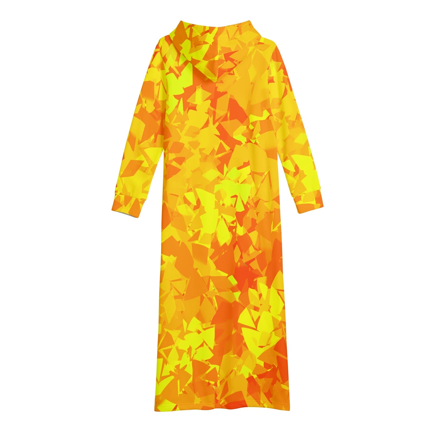 Yellow Crystal bequemes leichtes Hoodie Kleid Hoodiekleid JLR Design